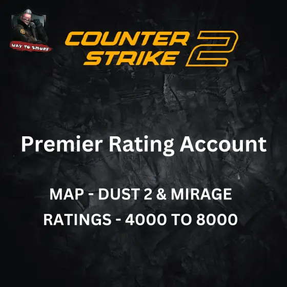 Counter Strike 2 Premier Ratings Account | 4000-8000 Premier Ratings | Premier Mode Unlocked | Prime Enabled | Secured With VAC Ban/Wave