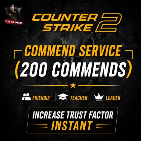 Counter Strike 2 Commend Service (200 Commends) | Increase Trust Factor Instant