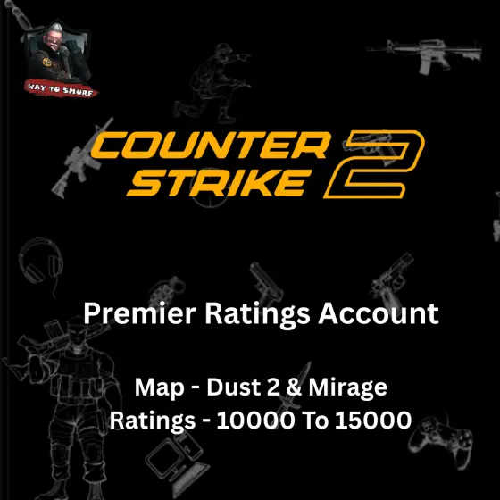 Counter Strike 2 Premier Ratings Account | 10000-15000 Premier Ratings | Premier Mode Unlocked | Prime Enabled | Secured With VAC Ban/Wave