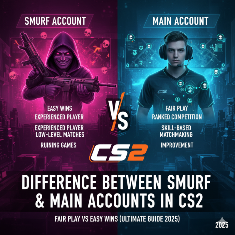 Difference Between Smurf & Main Accounts in CS2