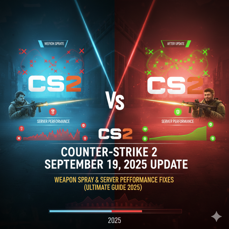 Counter-Strike 2 September 19, 2025 Update – Weapon Spray & Server Performance Fixes