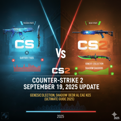 Counter-Strike 2 September 18, 2025 Update – Genesis Collection, Shadow Daggers & Subtick Fixes