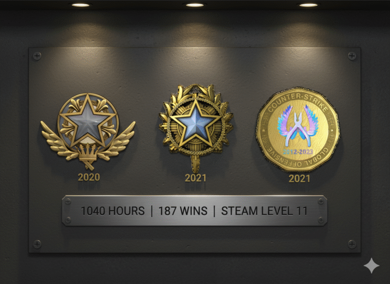 CS2 Medals Account With CS Badge