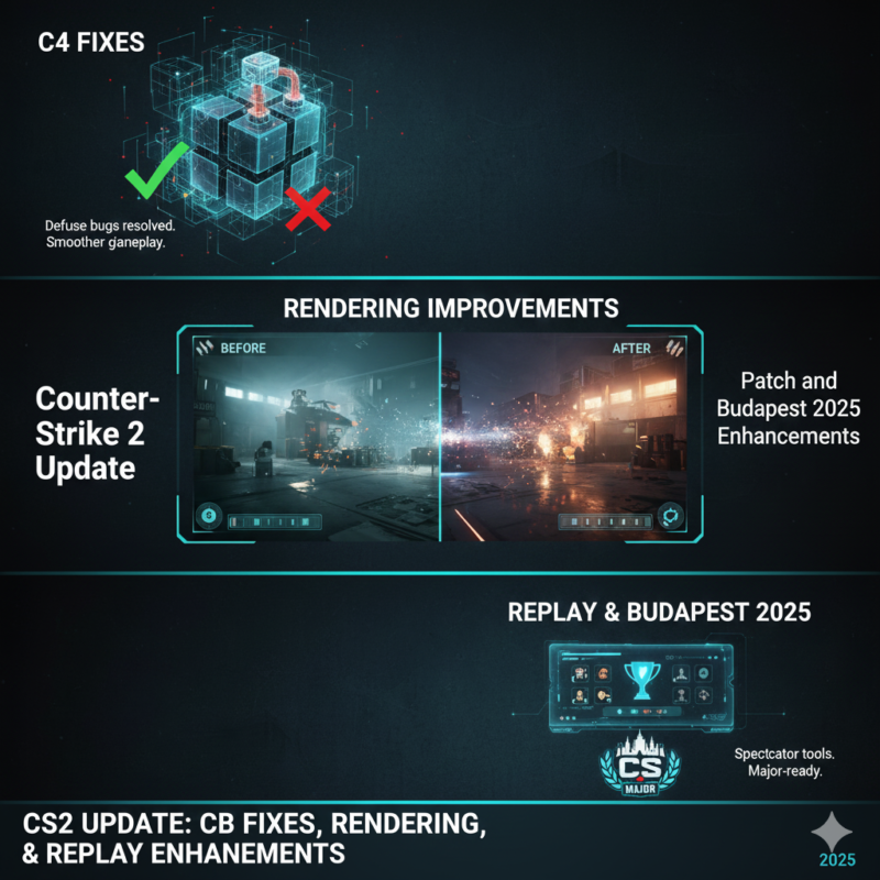Counter-Strike 2 Update C4 Fixes Rendering Improvements Replay Patch and Budapest